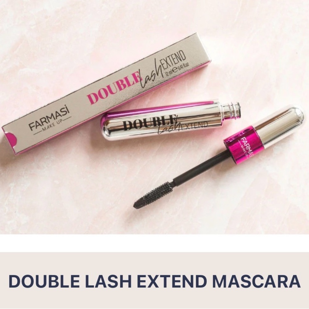 Farmasi Double Lash Extend Mascara - Silver and Pink